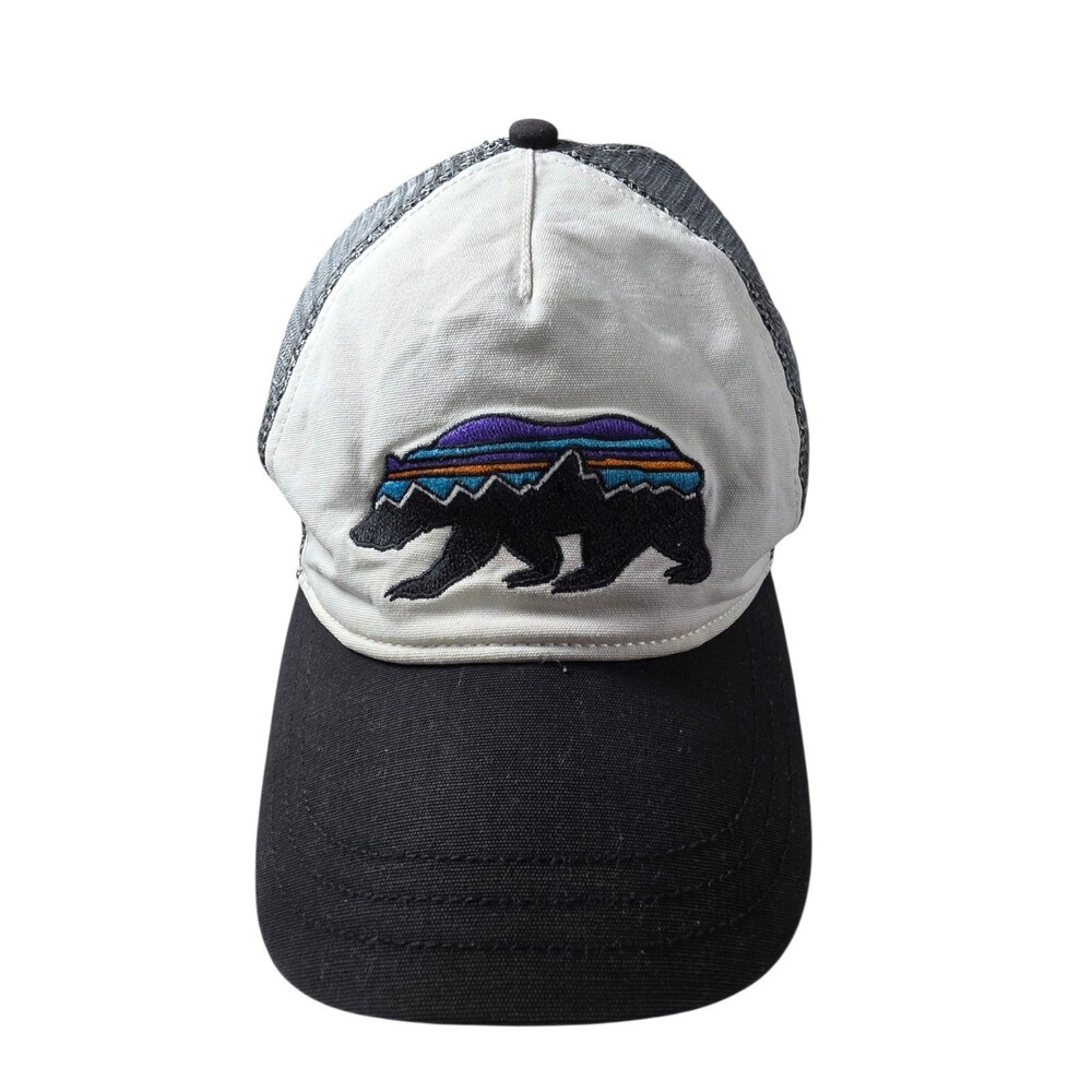 Patagonia Bear Hat Ball Cap Mesh Snapback Adjustable‎